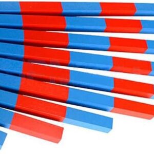 Math Montessori Red Blue Number Rods Count from 1 to 10